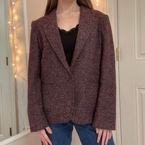 Vintage Burgundy Blazer